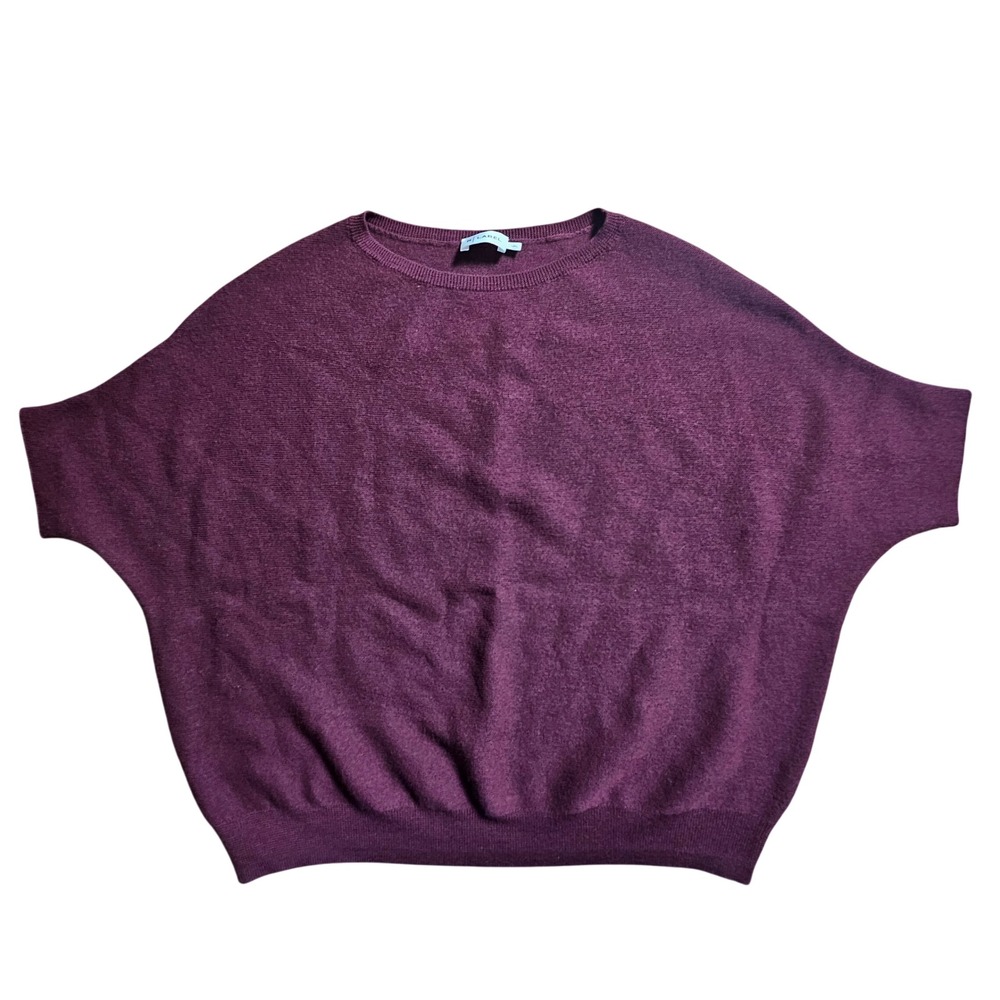 R Label 100% Wool Essential Pullover Dolman Sleeve Crew Neck Sweater L/XL Staple